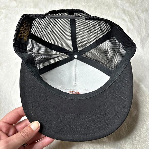 Jim Beam BBQ Sauce Snapback Trucker Hat Black Mesh Unisex - Picture 7 of 8
